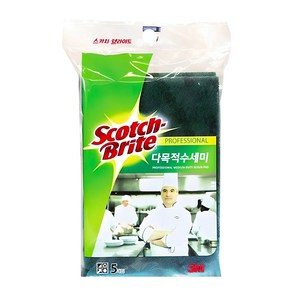 스카치브라이트 다목적 수세미, 5개입, 1개