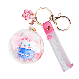 산리오 정품 벚꽃시나모롤 키링 열쇠고리, 1개, 마카롱 시나모롤