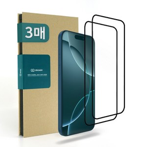 모아비 2.5D 글래스핏 풀커버 강화유리 휴대폰 액정보호필름 3매입