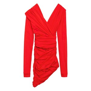 발렌시아가 드레이프 미니 드레스, 레드계열, France 38(KR 66)