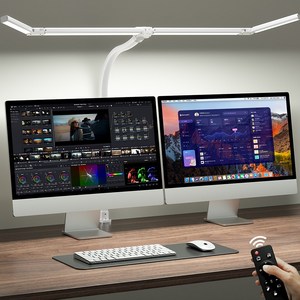 ACMEZING 접이식 확장형 클립형 LED 와이드 스탠드 공부용 스탠드 25가지 색온도/밝기 조절 + 리모컨 D9