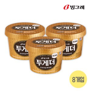 (하나유통)빙그레 투게더 미니어처 한박스 아이스크림, 270ml, 8개