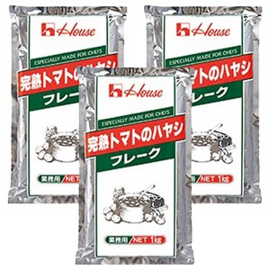 하우스푸즈 대용량 완숙 토마토 하야시 플레이크, 1kg, 3개