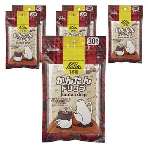 칼리타 간단 드립 커피필터, 30개, 6개