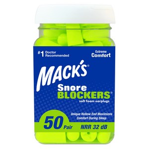 Macks 스노어블락커 소음방지 이어플러그 다용도 수면 귀마개