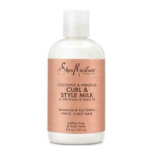 Shea Moisture 코코넛 & 히비스커스 컬 & 스타일 밀크, 237ml, 1개