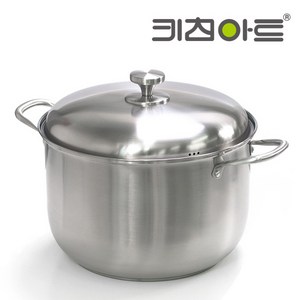 키친아트 퀸즈 스텐 인덕션 곰솥 들통 찜솥 냄비, 단품, 1개