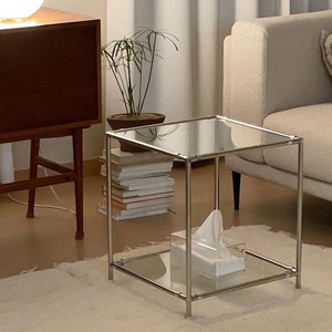 DIY 오그레 스테인레스 모듈 가구 큐브 사이드 테이블