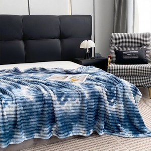 Tiger Pavilion 심플 타이다이 벨벳 담요