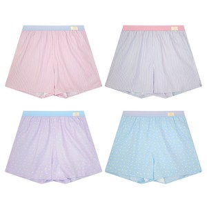 아날도바시니 여성용 통기성 굿데이포유 순면 40수 트렁크 팬티 4p