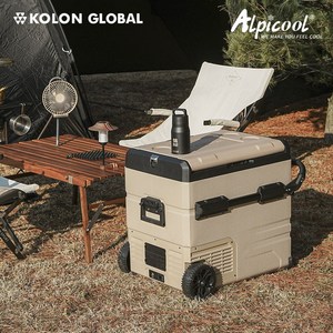 코오롱 공식판매 알피쿨 X시리즈 정품 캠핑 차량용 냉장고 블루투스 이동식 낚시 화물