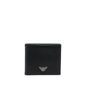 엠포리오아르마니 로고 장식 2단 지갑