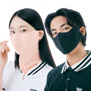 [AVAVE] 어베이브 3D와이어 자외선차단 스포츠 골프 마스크 햇빛가리개 파크골프 스포츠 자전거 등산 러닝 마스크, 1개