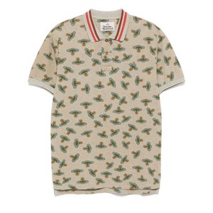 비비안웨스트우드 로고 프린트 폴로 셔츠