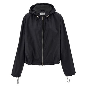 페라가모 모노그램 윈드 재킷, 블랙계열, Italy 44(KR 77)