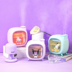 산리오 저소음 충전식 피규어 무선 미니 무드등 가습기, 헬로키티 SAN-RHM-A-HK