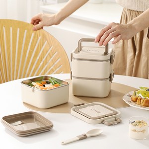 YAPOGI 2단 보온 도시락통 304 스테인리스 위생 직장인 런치박스 예쁜 찬합