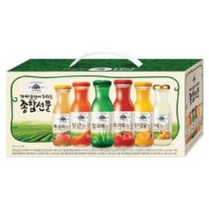 가야농장 주스 6종 종합선물세트, 180ml, 36개