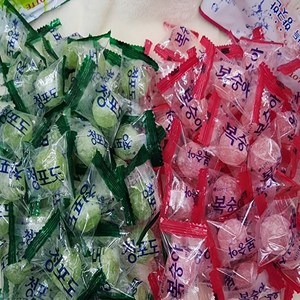 마담 K 롯데 웰푸드 청포도 사탕 + 복숭아 사탕 대용량 간식 2종세트 개별포장, 1개