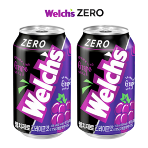 웰치스 제로 그레이프맛, 355ml, 24개