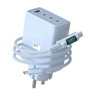 이어맥 100W GaN c타입 접지형 고속충전기 4포트 PPS PD3.0 고속 충전기 갤럭시 S25/S24 iPhone 17/16/15