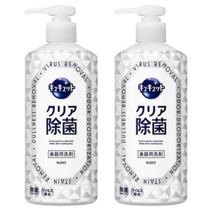 큐큣토 클리어 펌프형 주방세제, 480ml, 2개