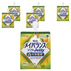 메이지 메이 밸런스 소프트 젤리 파인애플 요거트 맛, 125ml, 6개