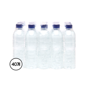 평창수 무라벨 생수, 500ml, 40개