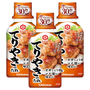 소스 3 개 데리야키의 양념장 210g 키코 맨 가 맛있다 차가워도 육즙 달콤한 간장의 맛 깊은 얼른 30 초 데리야키 그릴 마리네 햄버거 야키토리, 210g, 3개
