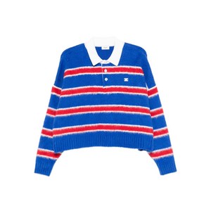 셀린느 스트라이프 폴로 탑, 블루계열, M(KR 100)
