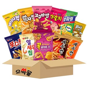 농심 봉지과자 선물세트 10종+꽃새우, 2호, 1세트