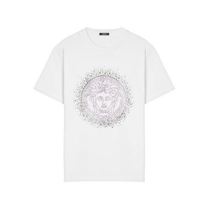 베르사체 메두사 장식 티셔츠, 화이트계열, Italy 38(KR 44)