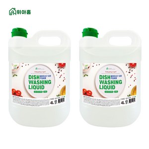 위아홈 베이킹소다 담은 라임향 주방세제 1+1, 2개, 4L