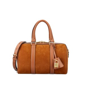 셀린느 보스턴 라지 스웨이드 레더 트리밍 토트 백