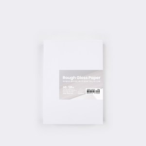 PapePhant 하이퀄리티 용지 러프그로스지(Rough Gloss pape), 화이트 130g A5 125매