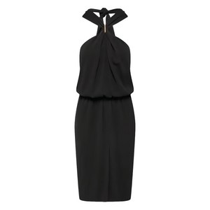 셀린느 홀터 넥 드레이프 드레스, 블랙계열, FR 34(KR 33)