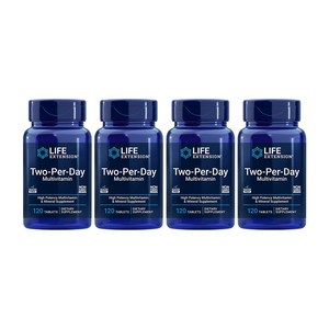 라이프익스텐션 투-퍼-데이 멀티비타민 타블렛, 120정, 4개
