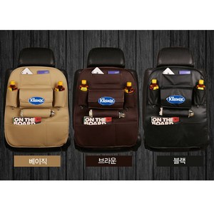 Loney 자동차 킥매트/차량용 등받이 수납함/차량용 킥매트, 브라운 킥매트