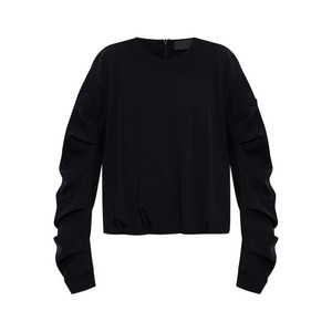 몽클레르 개더 커프 스웨트셔츠, 블랙계열, Standard L(KR 77)