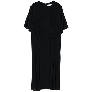 끌로에 주름 디테일 실크 드레스