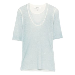 끌로에 파인 니트 티셔츠, 블루계열, Standard S(KR 55)