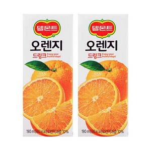 델몬트 드링크 오렌지, 190ml, 20개