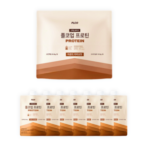 플코업 단백질 쉐이크 아몬드카카오맛 고단백 저당 WPI 식사대용, 50g, 7개