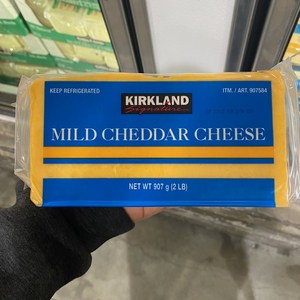 코스트코 커클랜드 시그니춰 마일드 체다 치즈 907g mild cheddar cheese, 1개