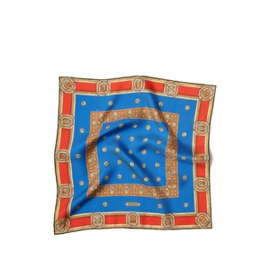 베르사체 프린트 실크 트윌 스카프 45cm