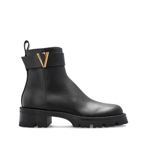 베르사체 V앵클 버클 디테일 부츠, Italy 37.5(KR 245), 블랙계열