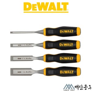 디월트 DWHT16063 나무 끌 세트 4pcs 목재 목공 평끌 노미 치즐, 1개