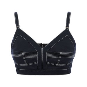 알렉산더맥퀸 알렉산더 맥퀸 콘트라스트 스티치 크롭 탑