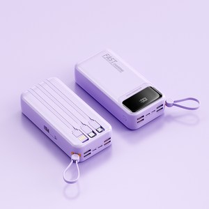 Yunivo 캠핑보조배터리 50000mah 대용량 66W 고속충전 높은 안정성 일체형보조배터리