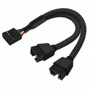 듀얼라인 메인보드 USB 2.0 9핀 확장 분배 케이블
